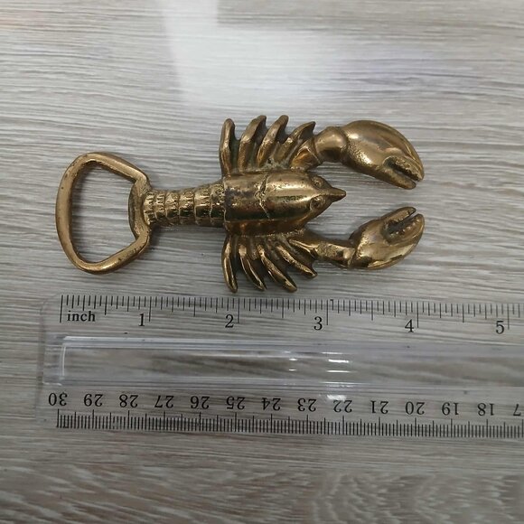 Vintage brass lobster bottle opener Bar Tool Barware - Picture 7 of 7